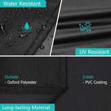 iCOVER Offset Smoker Cover 60 inch Charcoal Pellet Grill Cover Heavy Duty Waterproof 600D BBQ Smoker Cover for Brinkmann for Char-Broil for Weber for Nexgrill for New Braunfels for Oklahoma Joe's i COVER