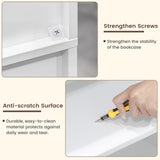 White Bookcase with 24 Open Shelves, 6 Tier Large Bookshelves, 70.8 Inch Tall Bookshelf and Bookcases for Living Room, Bedroom, Home Office Library Odeekea