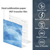 Transfer Sheets-Watercolor Sublimation Paper, Transfer Paper for Blank T-Shirts Cup Coasters Mug,8pcs/Set, 12"x12" Lucky Goddness