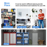 BestOffice 14''Lx36''Wx72''H 5 Shelf Wire Shelving Unit Garage Heavy Duty Height Adjustable Commercial Grade NSF Certification Utility Rolling Steel Layer Rack Organizer Kitchen BestOffice