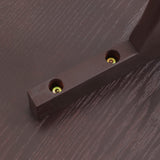 FIRMINANA Small Oval Coffee Table for Living Room,Mango Tabletop Mid Century Modern Coffee Table,Espresso,18.9" D x 33.47" W x 15.75" H FIRMINANA