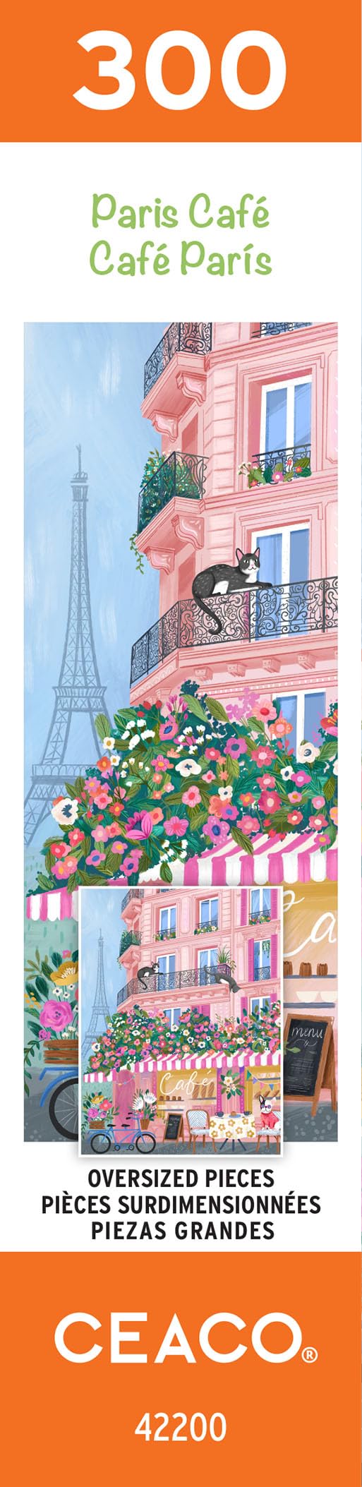 Ceaco - Paris Café - 300 Oversized Piece Jigsaw Puzzle Ceaco