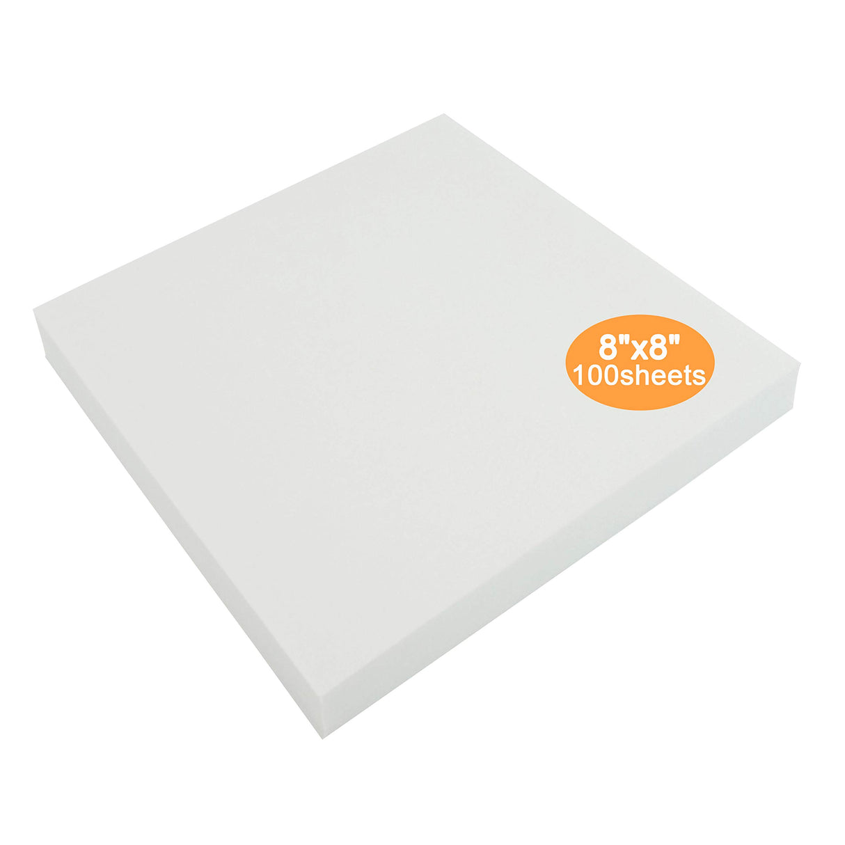 New Brothread Tear Away Machine Embroidery Stabilizer Backing 8"x8" - 100 Precut Sheets - Medium Weight 1.8 oz- Fits 4x4 and 6x6 Hoops New brothread