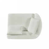 Christopher Knight Home Randa Modern Fabric Upholstered 5-Seater Sofa, Oversized Chair Cloud Couch, Fully Assembled Long Sofa Chaise Lounge, Fully Assembled, Milky White Christopher Knight Home