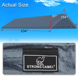 10' x 20' Upgraded Carport Canopy Top Replacement Cover for Car Garage Shelter Tent Party Tent with Ball Bungees 180g Heavy Duty Tarp (Only Cover, Frame is not Includ) (Grey, 10 x 20 ft) Strong Camel
