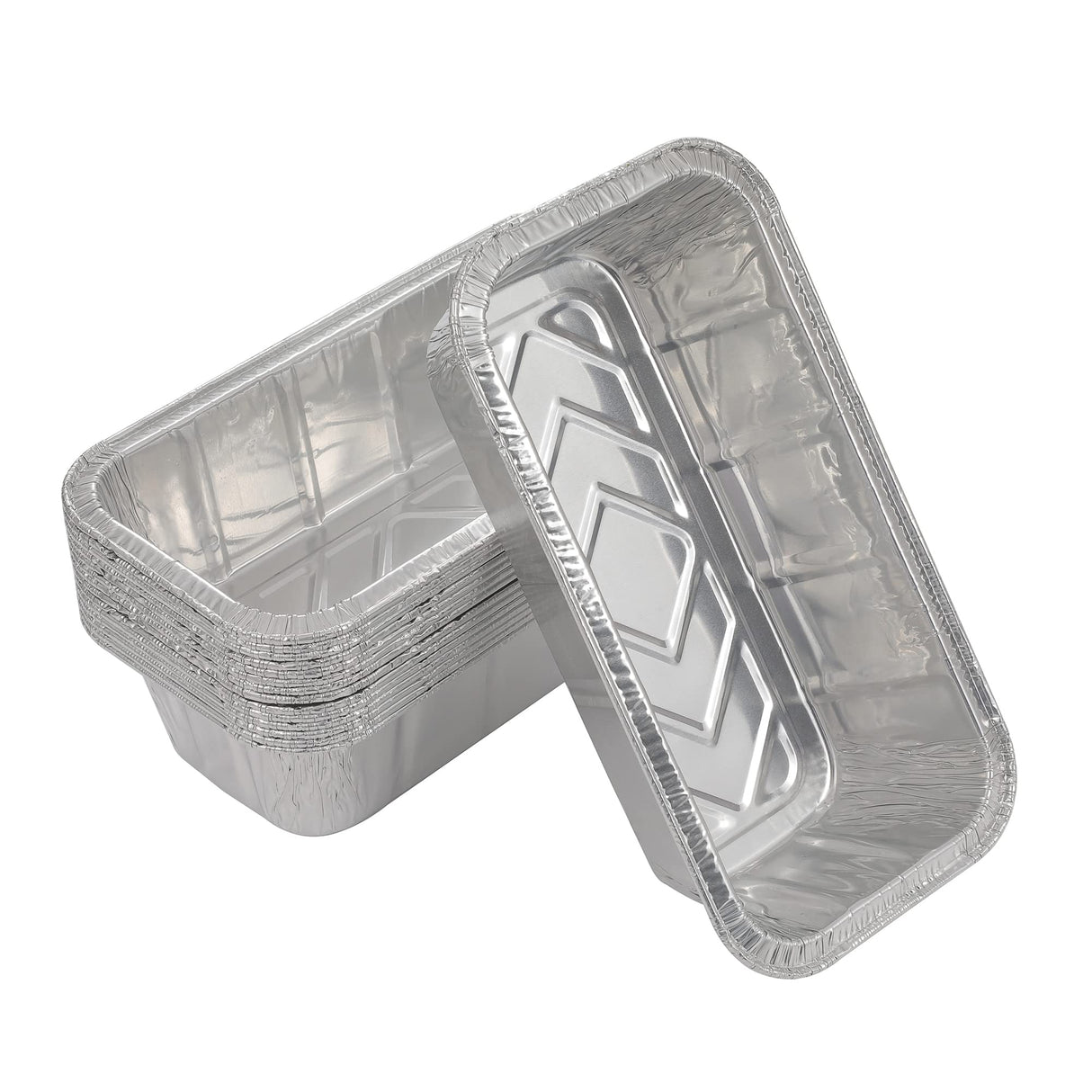 Waytiffer Loaf Pans [25 Pack] 2Lb Heavy Duty Disposable Aluminum Foil Premium Bread Tins Standard Size - 8.5" X 4.5" X 2.5" Perfect for Homemade Cakes & Breads Waytiffer