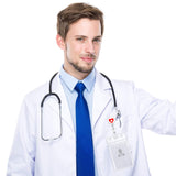 28 Pieces Blank Sublimation Blanks Tag Holder Sublimation Retractable Badge Holder DIY Retractable Heat Transfer ID Badge Holder with Clip for ID Card Holders, Keys, Name Tag (White) Zonon