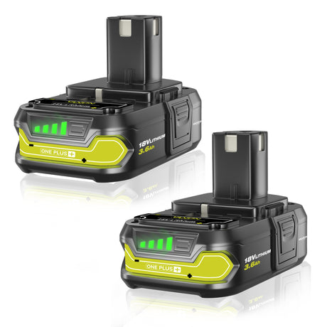 VANON 2Pack Replacement for Ryobi 18V Battery 3.6ah Batteries Replacement for Ryobi One 18V Cordless Tools P102 P107 P105 P104 P103 P108 VANON