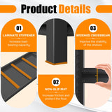 Book Shelf, Metal Bookshelves, Heavy Duty Steel Bookcases, Large Storage Capacity Adjustable Tall Industrial Bookshelf for Living Room, Bedroom and Library, Black (5-Tier With Fence 72''Hx36''Wx16''D) ErgoNova