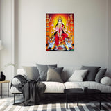 5D Diamond Painting Hindu Goddess Durga Indian Shiva Full Drill by Number Kits, DIY Craft Paint with Diamonds Arts Round Drill 5D DIY Diamond Painting Generic