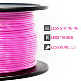TEQStone PETG Filament 1.75mm Pink Magenta 1KG Spool, Consistent Diameter +/-0.02mm 3D Printer Filament Vacuum Packaging TEQStone