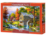 CASTORLAND 500 Piece Jigsaw Puzzle, Old Sutter’s Mill, Charming Nook, Pond, Countryside, Adult Puzzles, Castorland B-52691 Castorland