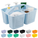 Tiawudi Portable Shower Caddy, Caddy Organizer with Handle, Plastic Shower Basket Hold Soap, Shampoo, Hair Supplies and Beauty Products, Cleaning Supplies Organizer for Home, Dorm, Shelf and Cabinet Tiawudi