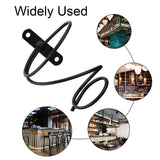 Mocoum 6 Pack Wall Mounted Wine Racks - Red Wine Bottle Display Holder with Screws, Metal Hanging Wine Rack Organizer for Beverages/Liquor Bottles Storage (6 Pack, Downwards-Style 2) Mocoum