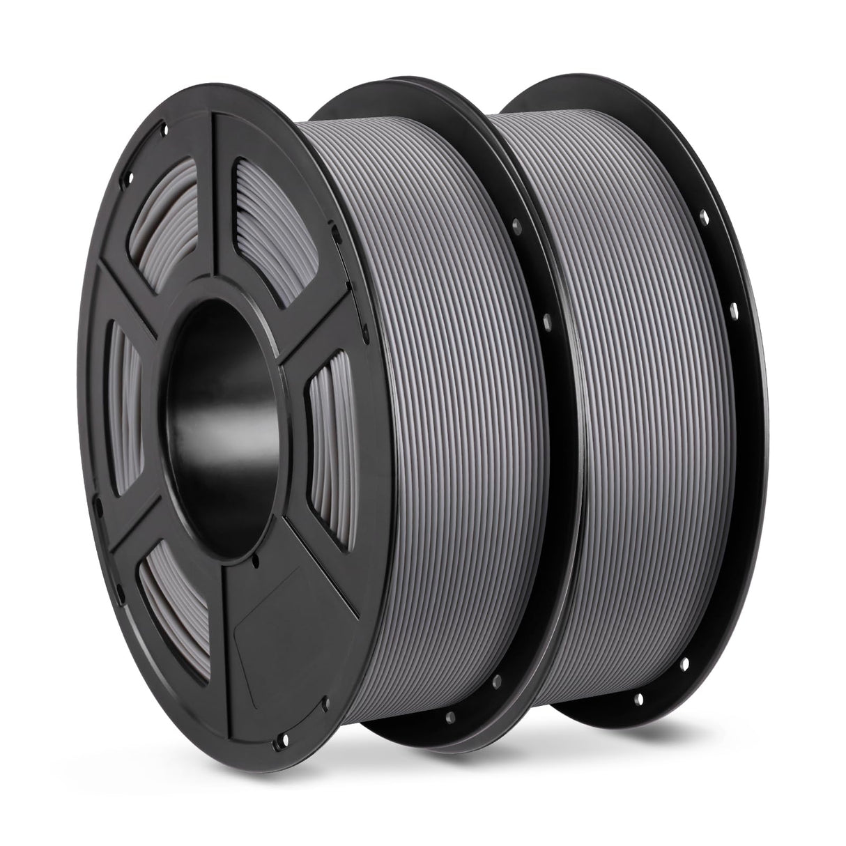 ANYCUBIC 3D Printer Filament PLA 1.75mm Bundle, FDM Printer Filament 1kg Spool (2.2 lbs), Dimensional Accuracy +/- 0.02 mm (2kg, Gray) ANYCUBIC