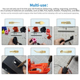 Imdinnogo 3D Printer Accessories Tool Kit Modify Finishing Smoothing Tool Cleaning Needle Scarper: 1Pcs Soldering Iron with 8Pcs Brass Trimming Head 1Pcs Connector Bczamd Imdinnogo