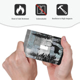 Forest Cabin Deer on Wooden Board Single Toggle Light Switch Covers Decorative Country Farmhouse 1 Gang Wall Plate Rustic Lodge Device Electrical Switchplate Faceplate for Bathroom Bedroom Decor Thsanju