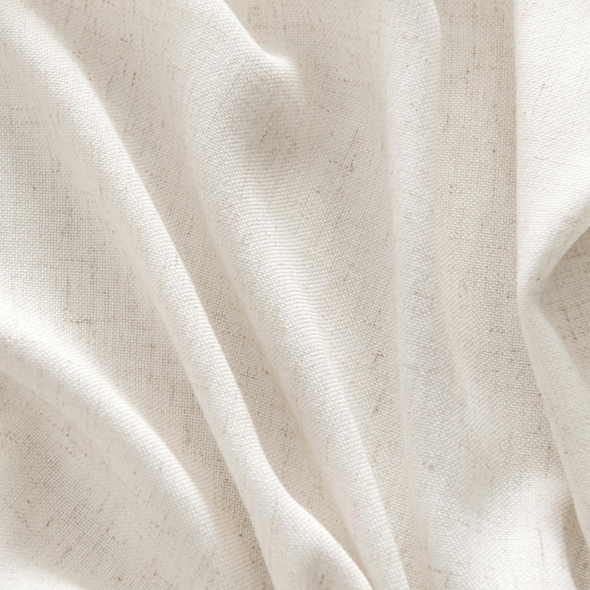 MIULEE Non-See-Through Privacy Linen Curtains 2 Panels, Light Filtering Window Curtains Farmhouse Textured Back Tab Semi Sheer Drapes for Bedroom Living Room, 52 x 84 Inches Long, Natural White MIULEE