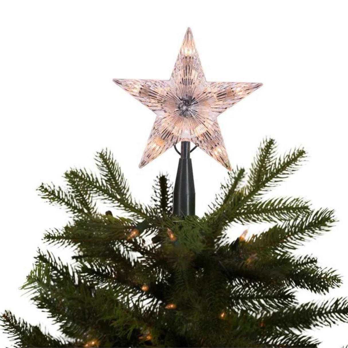 Kurt Adler Star Treetop 10-Light Set, 7-Inch, Clear Kurt S. Adler