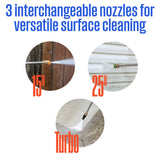 Westinghouse ePX3100v Electric Pressure Washer, 2100 Max PSI 1.76 Max GPM, Built-in Carry Handle, Detachable Foam Cannon, Pro-Style Steel Wand, 4-Nozzle Set, for Cars/Fences/Driveways/Home/Patios Westinghouse