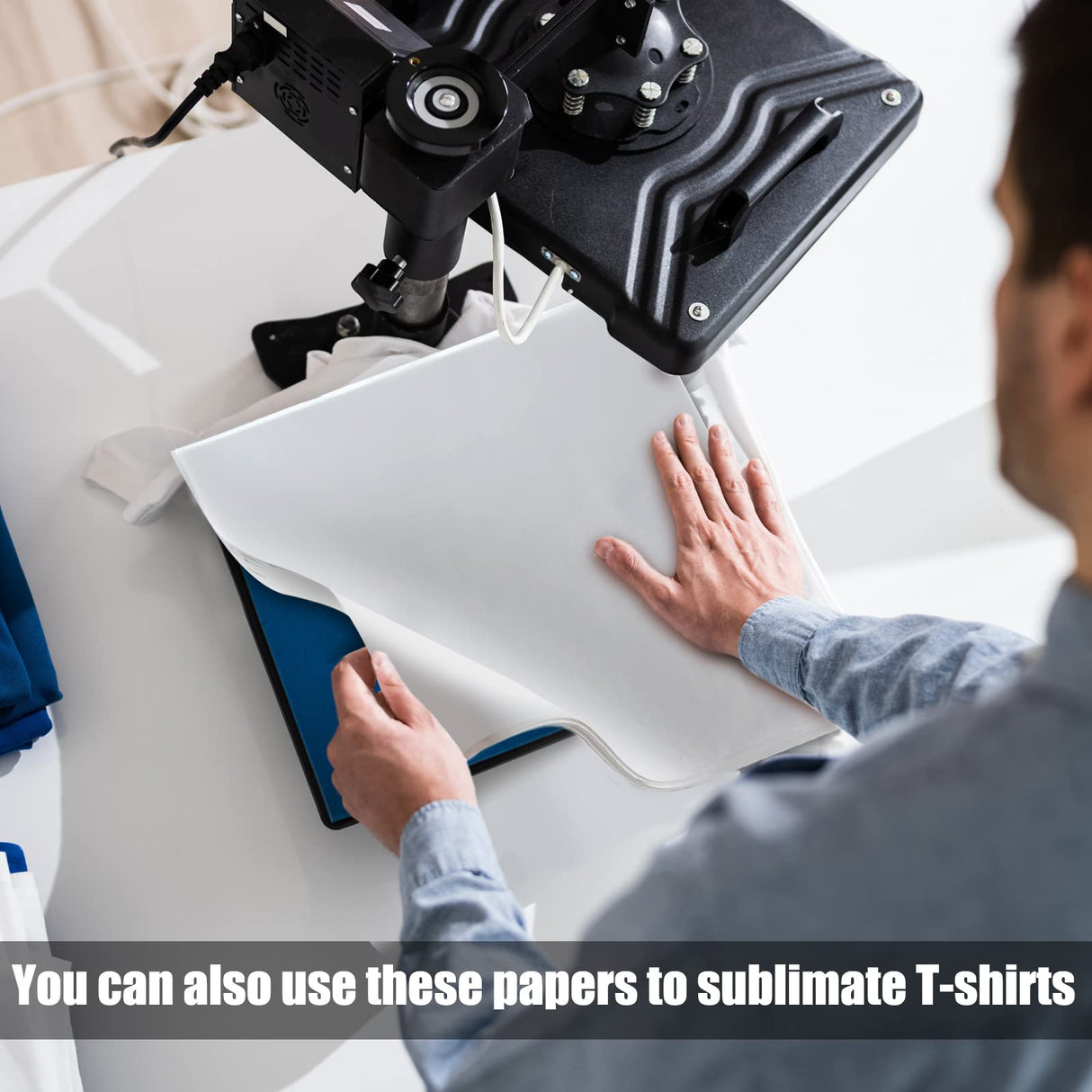 Sublimation White Butcher Paper Disposable Butcher Paper Sheets Square Meat Sheet Precut Butcher Paper No Wax Butcher Paper for Heat Press, Wrapping Meat, Art Project (50 Pieces, 12 x 12 Inches) Eersida