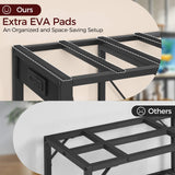 MAHANCRIS 20-40 Gallon Fish Tank Stand, Aquarium Stand with Power Outlet and Storage Cabinet, Heavy Duty Tank Stand Suitable for Turtle Tank, Reptile Terrarium, for Home Office, Black FTHB40E01 MAHANCRIS