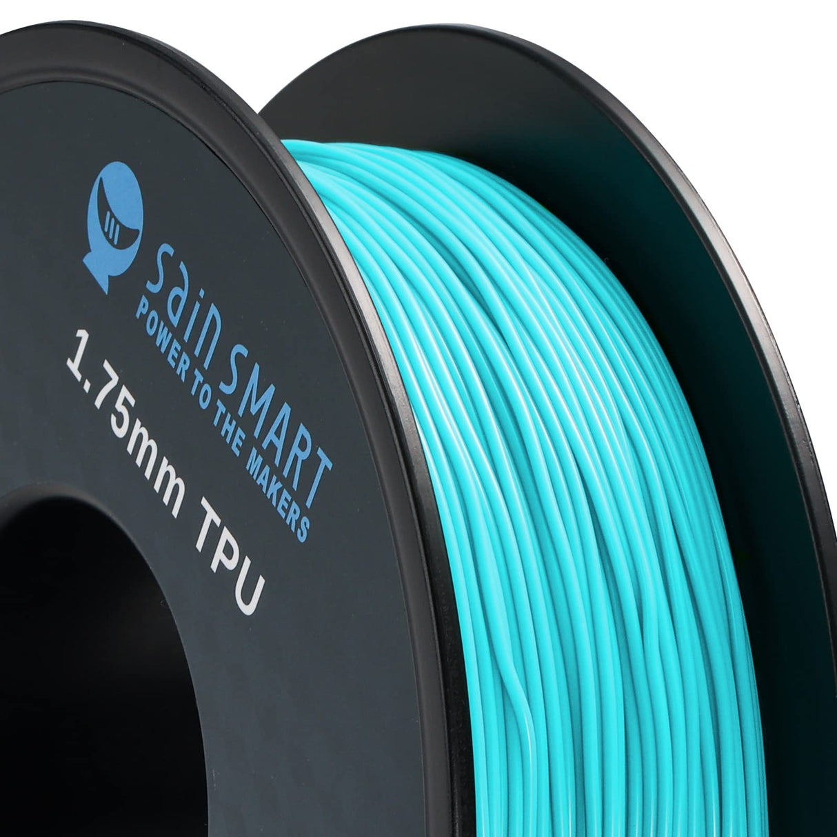 SainSmart Neon Color TPU, 1.75mm Flexible TPU 3D Printer Filament 800g, Dimensional Accuracy +/- 0.05 mm, Neon Cyan SainSmart
