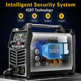 GZ GUOZHI 140A MIG Welder, 3 in 1 Welder FLUX MIG/ARC/Lift TIG Multi-Process Mig Welder, 110V Welding Machine, Welder Machine 110v Flux Core Welder with Welding Gun GZ GUOZHI