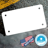 Simplee Signage 7"X4" Blank Motorcycle License Plate for Vinyl, Motorcycle Plate Blank for Business, Pack of 10 (Ten) Blank License Plates for Creating Custom Vanity Plates SimpLee Signage
