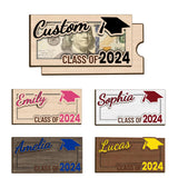 Personalized Graduation Money Holder - Custom Name Wooden Graduation Card Box Cash Holder, Class of 2024 Senior Graduation Gifts for Him or Her YATEDIY