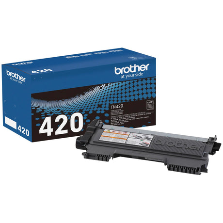 Brother Genuine TN420 Mono Laser Toner Cartridge, Black Brother