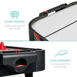 Best Choice Products 40in Portable Tabletop Air Hockey Arcade Table for Game Room w/ 100V Motor, Electric Fan, 2 Strikers, 2 Pucks - Arcade Best Choice Products