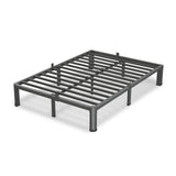 VIPSHOW 7 Inch King Size Bed Frame, 3500Lbs Heavy Duty Metal Platform with Round Corner Legs Mattress Slide Stopper, Steel Slat Support No Box Spring Needed, Noise Free, Non-Slip, Easy Assembly VIPSHOW