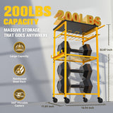 Ferreteriai Power Tool Organizer, Rolling Carts with Wheels, Screw Driver and Drill Organizer with Battery Holder, Tool Organizers and Storage for Garage, Workshop, DIY Use Ferreteriai