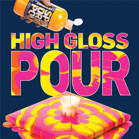 FolkArt, Mad Drizzle Metallics Pre-Mixed Acrylic Set, Set of 3 Premium High Gloss Finish Fluid Pouring Paints Perfect for Indoor & Outdoor Arts and Crafts Projects, 50417 FolkArt