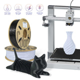 COLORFUL TPU Filament 1.75mm Black, 85A Soft 3D Printer Filament, Flexible TPU 3D Printing Filament, Dimensional Accuracy +/- 0.05 mm, 1kg Spool (2.2LB),Black colorful