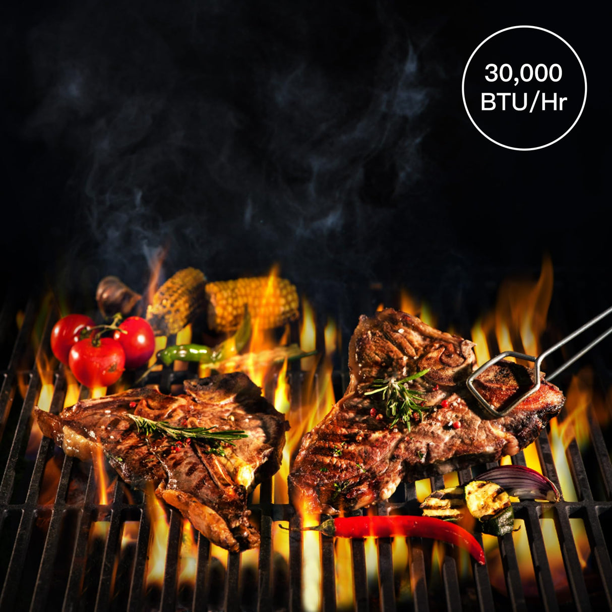 ChuMaste grill propane 3 burner gas grill, Propane grill, bbq grill with thermometer, gas grill outdoor for small gatherings, 30000 BTU barbecue grill with Foldable Rack. ChuMaste