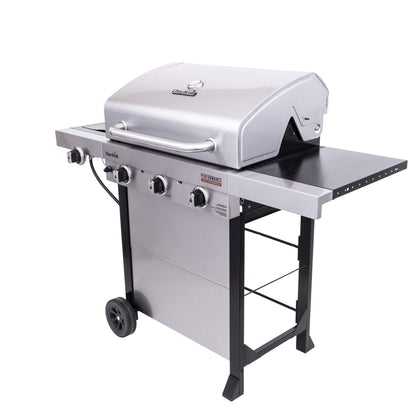 Char-Broil® Performance Series™ TRU-Infrared Cooking Technology 3-Burner with Side Burner Cart Propane Gas Stainless Steel Grill - 463370719