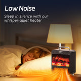 Electric Fireplace Heater,1500W Portable Electric Space Heater with Realistic 3D Flame,Touch&Remote Control,PTC Fast Heating,3 Heating Modes for Indoor Use Home Office Christmas Decor Feculs Official