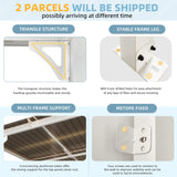 AECOJOY 20' x 10' White Outdoo Gazebo for Patio, Large Wall-Mounted Pergolas and Gazebos Clearance Hard Top 10x20 Lean to Metal Gazebo Shelter Patio Roof, Heavy Duty Awnings for Patio, Decks AECOJOY