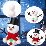 GYGOT 6 Pack Christmas Crafts for Kids,Build a Snowman Kit,Christmas Stocking Stuffers for Girls, Boys,Modeling Clay DIY for Holiday Activities GYGOT