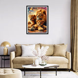 RICUVED Lion Diamond Painting Kits for Adults, Animal Diamond Art Kits for Adults DIY 5D Diamond Art Painting Full Drill Round Rhinestone Gem Art and Crafts for Home Wall Decor 12X16inch RICUVED