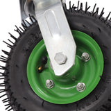 8” Pneumatic Caster Set, 4 Heavy Duty Air Tire Rubber Wheels Dual Bearing Pneumatic Swivel Casters Weight Capacity 220.46 lbs Ideal for Furniture, Tool Boxes, Light Machinery njxbrek