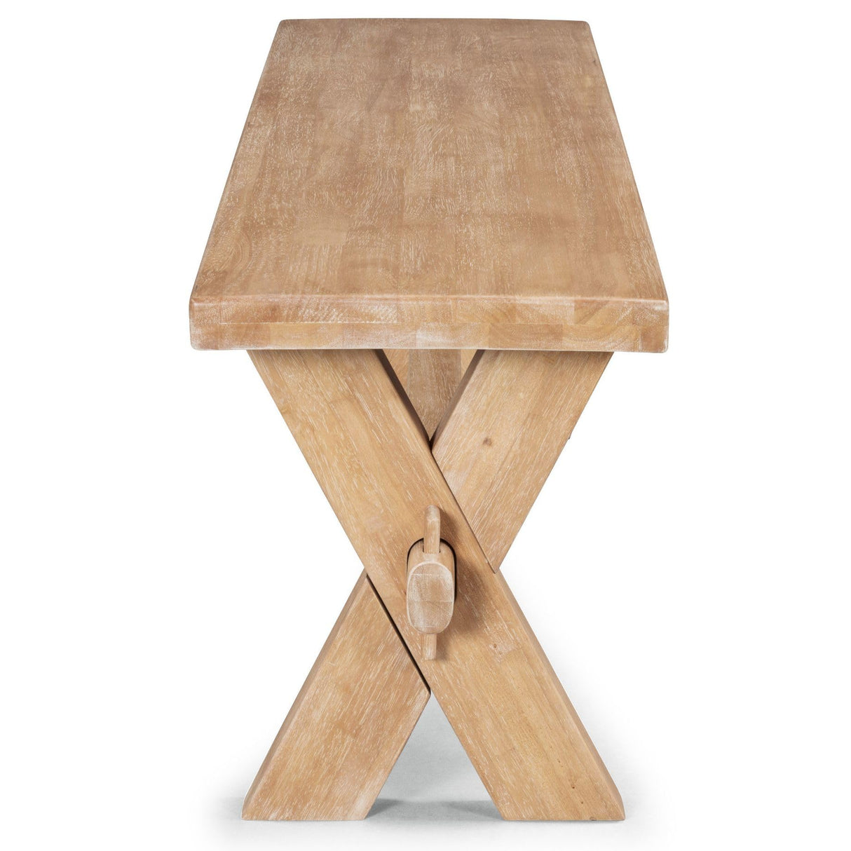 Homestyles Cambridge Dining Bench, Off-White homestyles