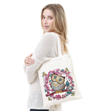 JGA JOGGING ARM 5D Art Craft Diamond Painting Shopping Canvas Tote Bag Handwork Organize Handbag for Women JGA JOGGING ARM