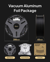 ELEGOO Carbon Fiber PETG Filament 1.75 mm Black 1KG, High Strength & Rigidity PETG-CF 3D Printing Filament, Abrasion Resistance for Functional Parts, 1KG(2.2lbs) Spool for Most FDM 3D Printers ELEGOO