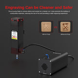 Mecpow X3 Pro Laser Engraver with Air Assist - 60W Laser Cutter, 10W High Accuracy Laser Engraving Machine for Wood Metal and Acrylic, 16.0 x 15.7" Working Area Mecpow