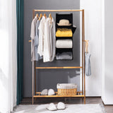 YOUDENOVA Hanging Closet Organizer, 4-Shelf Closet Hanging Storage Shelves, Black YOUDENOVA