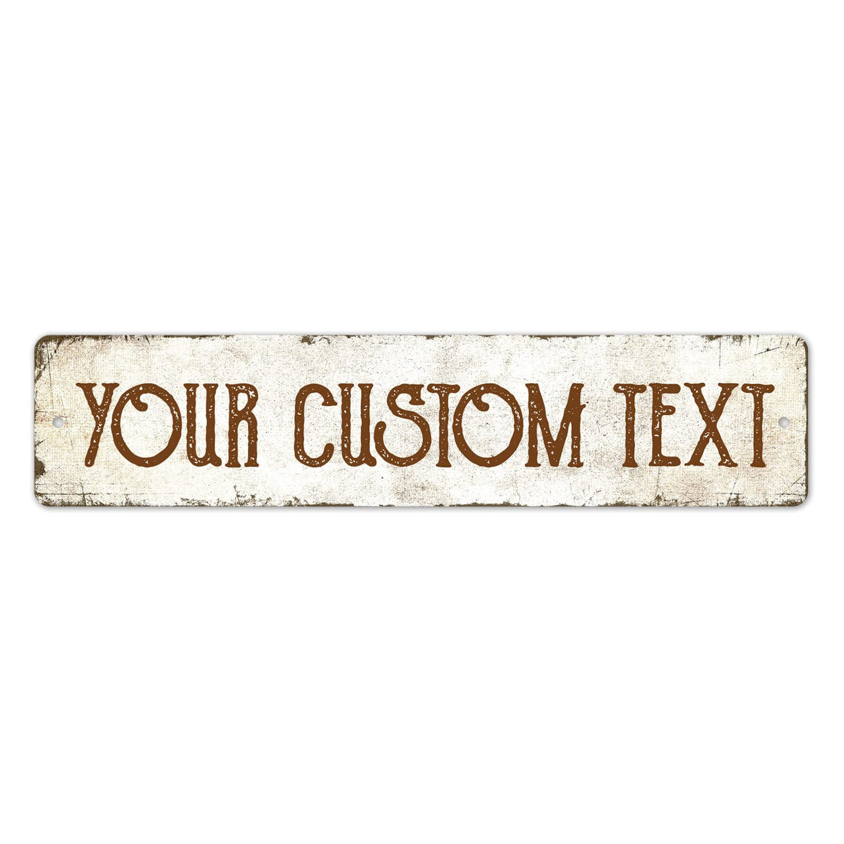 Rustic Custom Sign, Personalized Metal Signs, Cristmas Gift for Him Men Dad, Man Cave, Indoor and Outdoor Use, 4x18 Inches, ACM, Fade Resistant, Sigo Signs