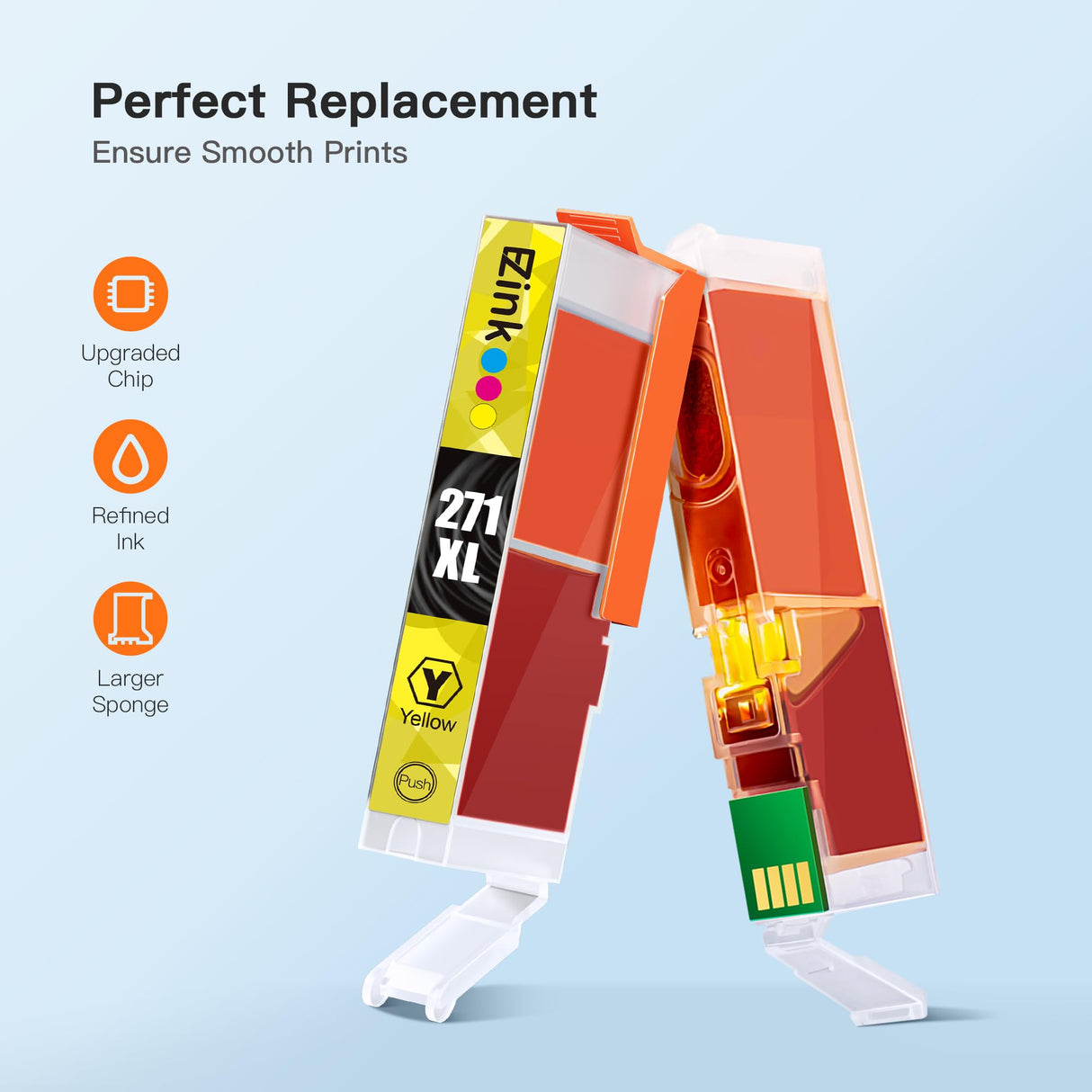 E-Z Ink Compatible Ink Cartridge Replacement for Canon PGI-270XL CLI-271XL PGI 270 use with TS9020 TS8020 MG7720 Printer (1 Large Black, 1 Small Black, 1 Cyan, 1 Magenta, 1 Yellow, 1 Gray) 6 Pack E-Z Ink